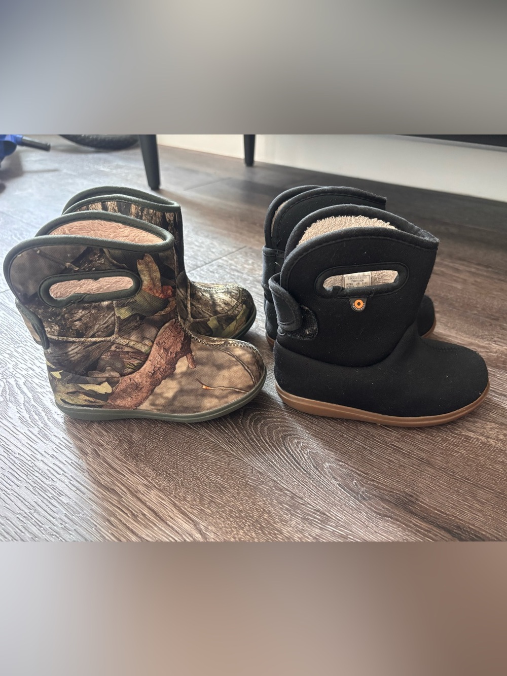 Baby Bogs Boots Black and Mossy Oak Bundle